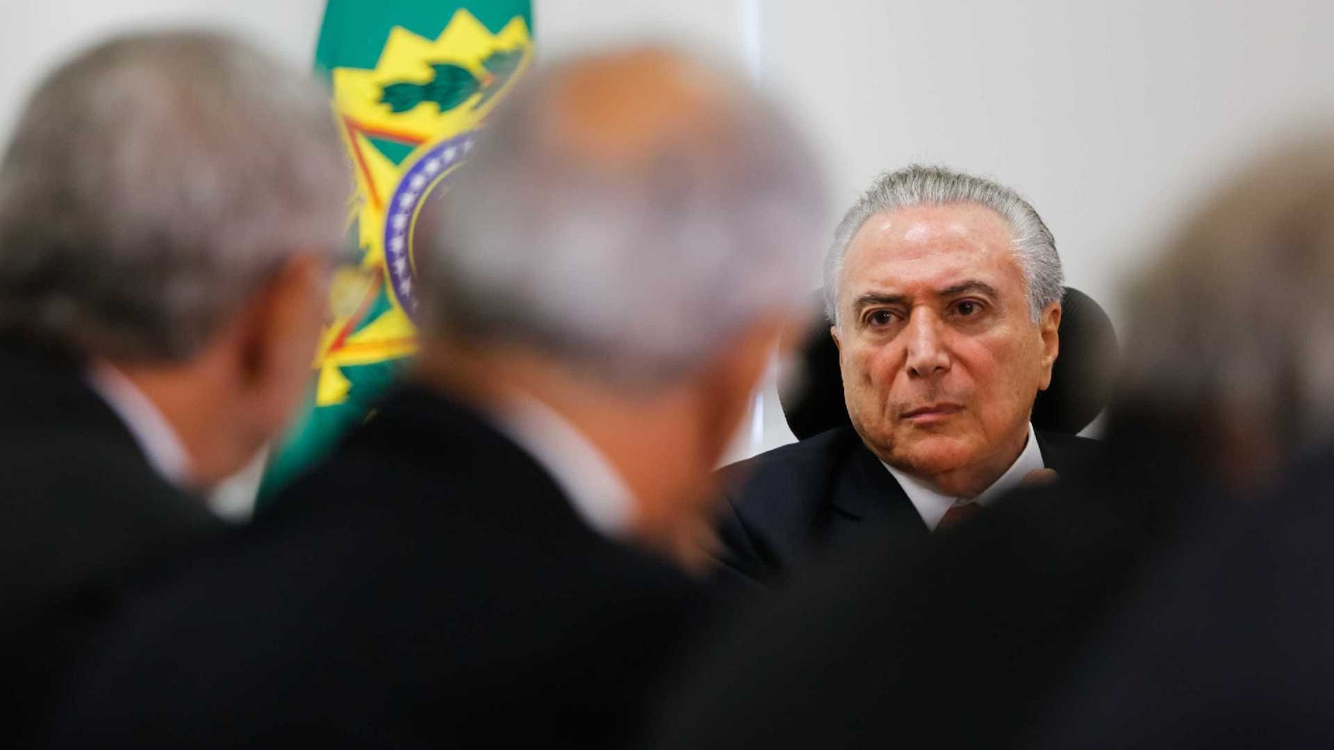 Temer se irrita com a PF e nega envolvimento em esquema com Odebrecht O presidente Michel Temer. Marcos Corrêa/PR