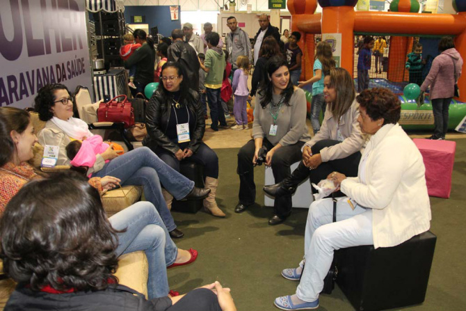 Roda de bate-papo sobre maternidade/ Foto: Chico Ribeiro
