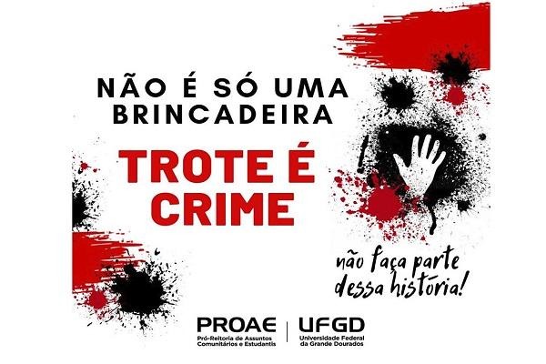 UFGD faz campanha contra o trote