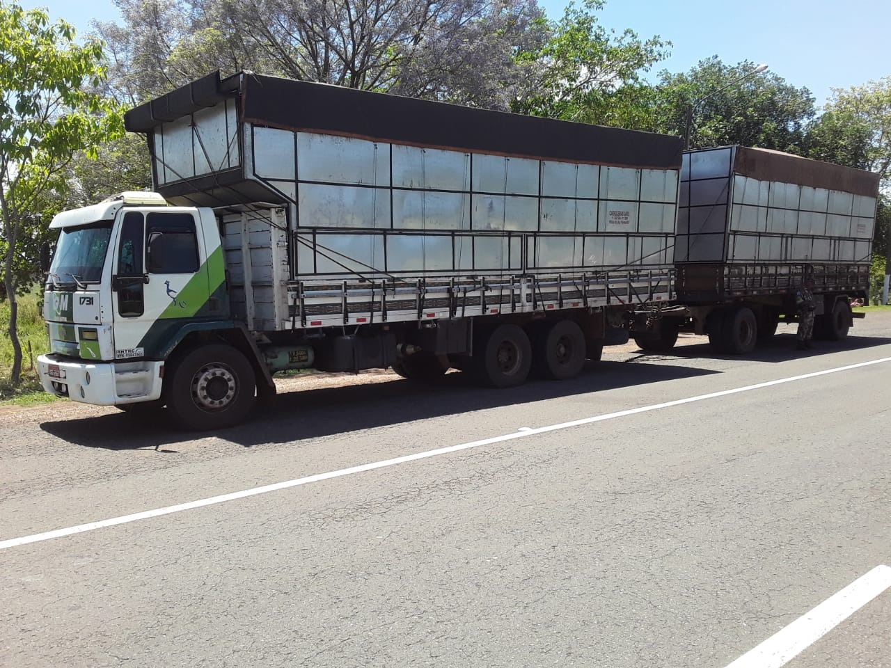 Fiscalização apreende carreta com 120 m³ de carvão ilegal na BR-262