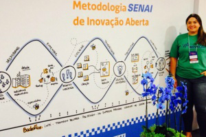 Pesquisadora de Dourados teve a ideia durante competição em SP. (Foto: Senai)