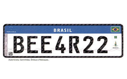 Contran determina que veículos terão placa do Mercosul até 2020