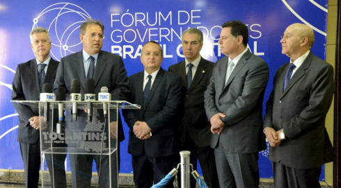 Reinaldo Azambuja participa em Tocantins do Fórum de Governadores Brasil Central