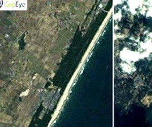 Terremoto de 6,9 graus com alerta de tsunami atinge o Japão Imagens de satélite mostram