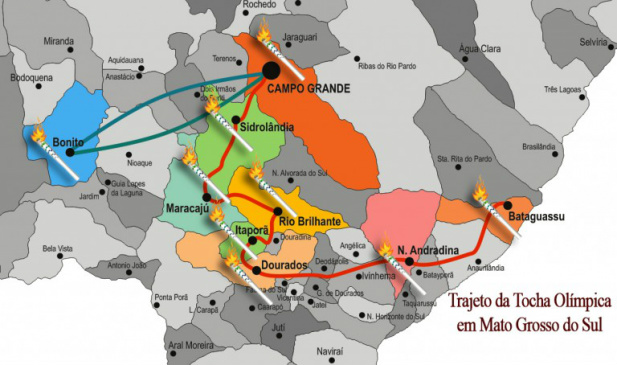 Matérias especiais destacam municípios que vão receber o revezamento da Tocha Olímpica