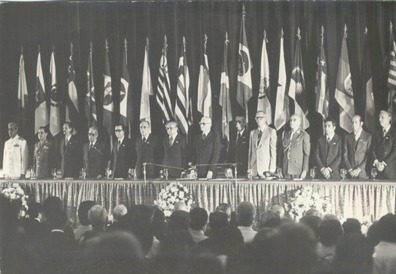 Posse de Harry Amorim Costa e instalação do Governo de MS. Teatro Glauce Rocha – Campo Grande (1º de janeiro de 1979).