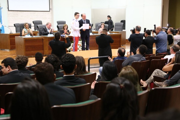 Para TRE, projeto desperta censo crítico e engajamento político dos jovens O presidente da ALMS, Junior Mochi, ressaltou a importância do Parlamento Jovem para cada estudante
Foto: Victor Chileno
