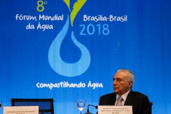 Presidente Michel Temer abre o 8º Fórum Mundial da Água Beto Barata/PR

