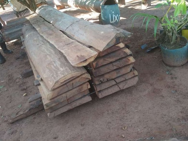 Homem é multado em R$ 3 mil por explorar madeira em área protegida Homem é multado em R$ 3 mil por explorar madeira em área protegida