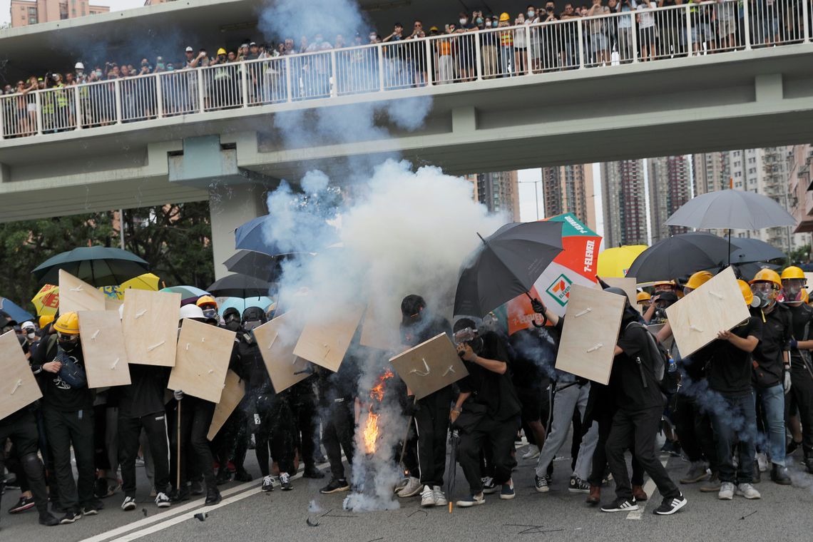 Hong Kong tem protestos pelo décimo fim de semana seguido REUTERS/Tyrone Siu