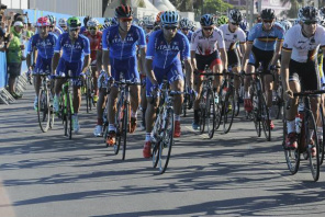 Largada do Desafio Internacional de Ciclismo de Estrada, sétimo evento-teste do Aquece Rio, a série de competições preparatórias para os Jogos Rio 2016, em Copacabana, zona sul da cidadeTânia Rêgo/Agência Brasil