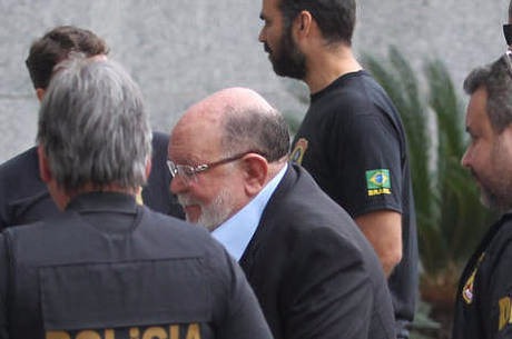 José Adelmário Pinheiro, o Léo Pinheiro, ex-presidente da OAS, foi conduzido por agentes para sede da Polícia Federal, na capital paulista, em 05/09/2016.