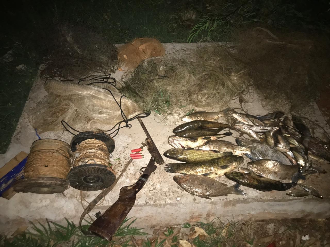 Polícia Militar Ambiental prende três por pesca predatória Polícia Militar Ambiental prende três por pesca predatória