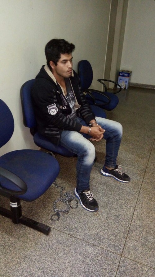 Hercules Cardena Duarte de 19 anos foi preso e indiciado por feminicídio - Foto: Divulgação/Porã News