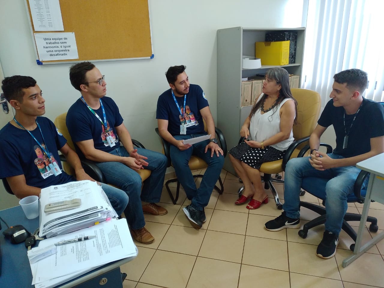 Técnicos do Tribunal Regional Eleitoral estiveram na prefeitura na manhã desta terça-feira. Anderson Zanatta/Assecom
