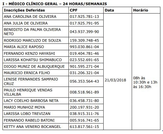 Prefeitura convoca 32 médicos para atuarem em unidades de saúde