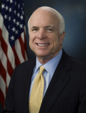 Foto oficial do senador John McCain. Divulgação/Senado dos EUA