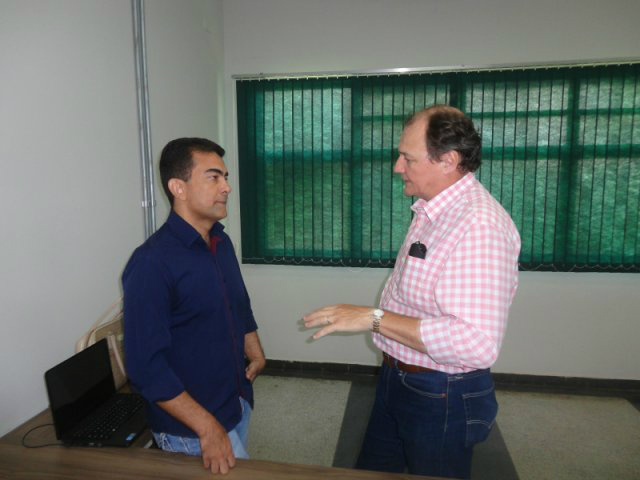 Marçal se reuniu com secretário Migliori no escritório regional do governo. Foto: Divulgação).