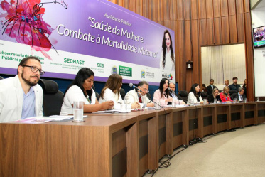 Mara Caseiro comanda audiência pública sobre saúde da mulher
Foto: Wagner Guimarães  AL/MS

