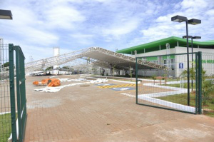Casa da Mulher foi adaptada para instalar Guarda Municipal na sede Casa da Mulher Brasileira conta com a Patrulha Maria da Penha (Foto: Marcelo Calazans/Arquivo)