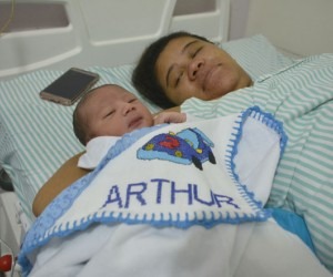Arthur é o primeiro bebê campo-grandense de 2018 Foto: Paulo Ribas