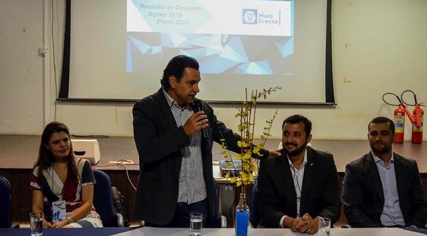Presidente da Fundesporte apresenta Plano Estadual em encontro de gestores de Mato Grosso Presidente da Fundesporte apresenta Plano Estadual em encontro de gestores de Mato Grosso