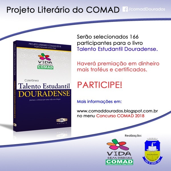 “Por uma vida longe das drogas” vai premiar produções dos alunos da Reme