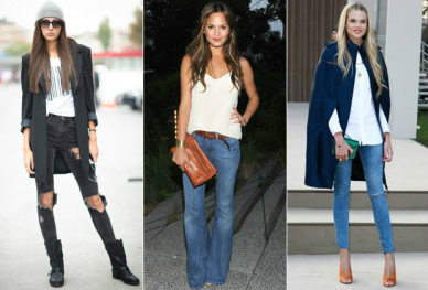 Cinco dicas essenciais para você comprar o jeans perfeito DESTROYED, FLARE, SKINNY... PROVE DIFERENTES MODELOS DE JEANS PARA SABER QUAL CAI BEM EM VOCÊ (FOTO: GETTY IMAGES)