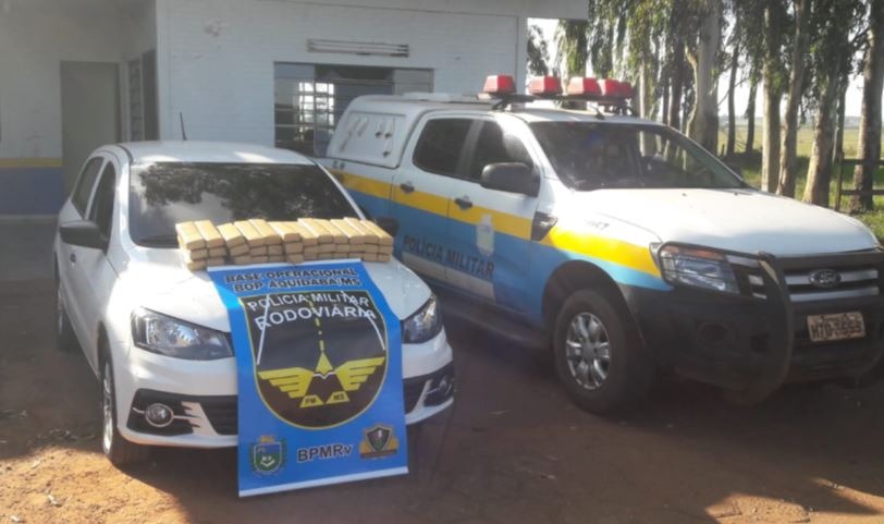 Traficante é preso com maconha na rodovia estadual MS-164 Divulgação