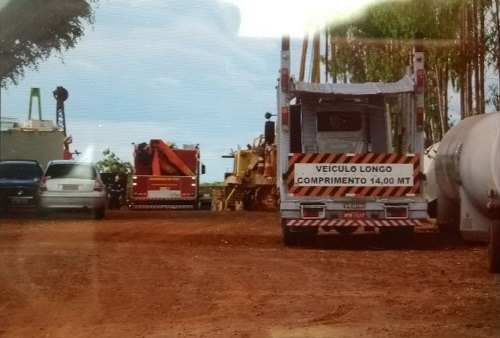 Funcionário morre ao ser esmagado por guindaste dentro de empresa Pátio da empresa onde ocorreu o acidente. Foto: Gerson Oliveira