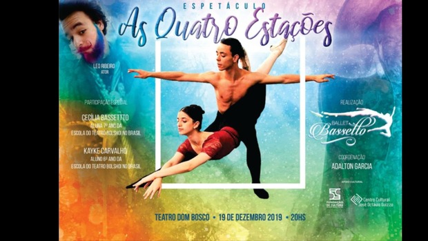 Cia Bassetto Ballet apresenta espetáculo As Quatro Estações no próximo dia 19, no Teatro Dom Bosco Cia Bassetto Ballet apresenta espetáculo As Quatro Estações no próximo dia 19, no Teatro Dom Bosco