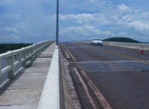 Ponte terá segunda etapa de obras em 15 dias, sem interrupção no trânsito Com primeira etapa de obras, estrutura voltou ao normal (Foto: Divulgação/Concessionária Porto Morrinho)