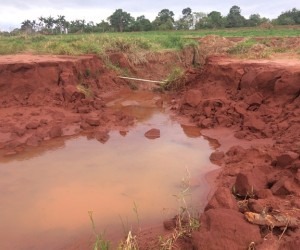 Córrego foi assoreado pela empresa - Divulgação/PMA