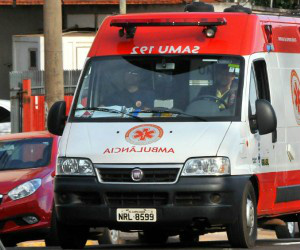 Viatura do Samu durante atendimento em Campo Grande - Foto: Valdenir Rezende / Correio do Estado