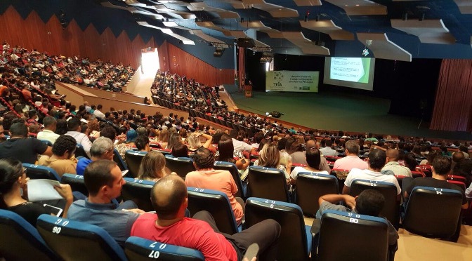 Com capacidade total de capacidade total de 1.485 lugares, o Centro de Convenções é utilizado para eventos diversos. Foto: Divulgação
