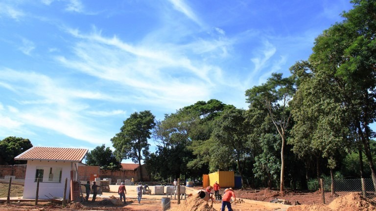 Finalização das obras para inauguração. Arquivo