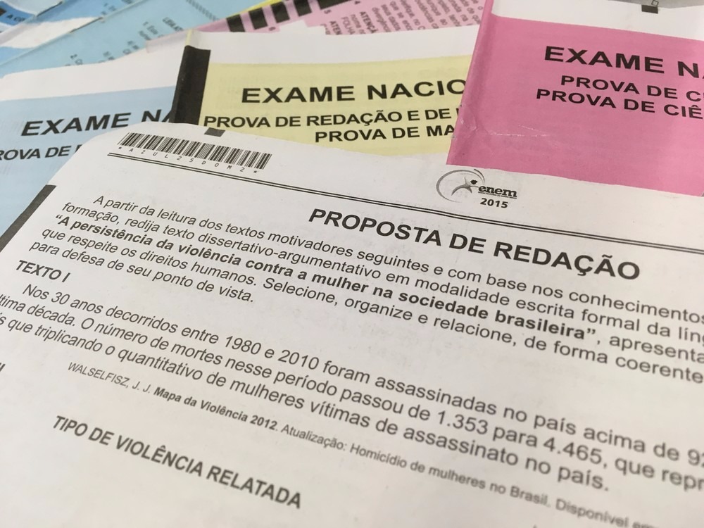 Em 2015, tema da redação foi a persistência da violência contra as mulheres na socidade brasileira (Foto: Arquivo/G1)