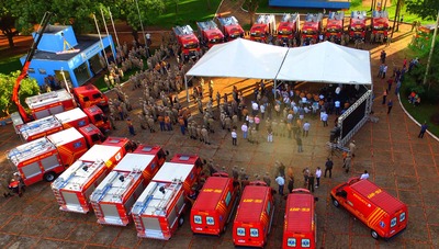 Governo reforça estrutura operacional dos Bombeiros na Capital e interior com entrega de 21 novas viaturas
