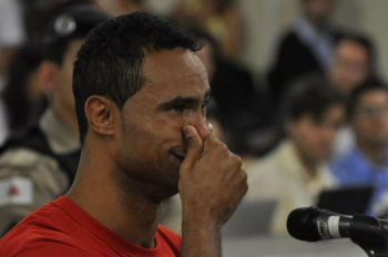 Renata Caldeira/TJ-MG / Divulgação

Bruno  durante interrogatório no caso de assassinato de sua ex-amante
