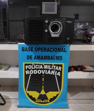Projetor de cinema avaliado em R$ 100 mil é apreendido pela PMR