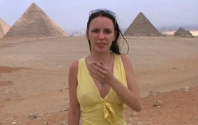 Atriz grava filme adulto nas Pirâmides e deixa governo Egípcio furioso Foto: Reprodução/Egyptian Streets