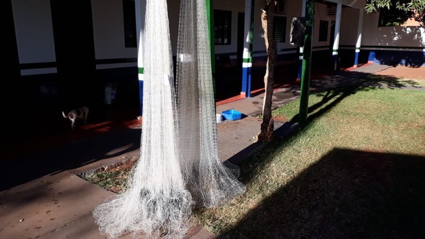 Com ajuda de drone, PMA flagra pescadores com tarrafas Com ajuda de drone, PMA flagra pescadores com tarrafas