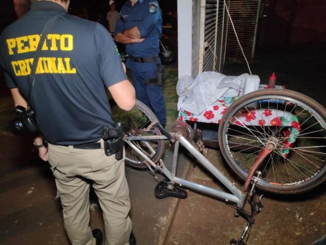 Bicicleta do autor deixada na lanchonete. Adilson Domingos