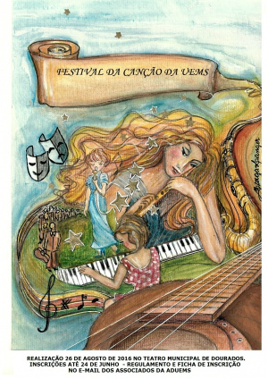 I Festival da Canção da UEMS será no mês de agosto em Dourados Cartaz de divulgação do evento