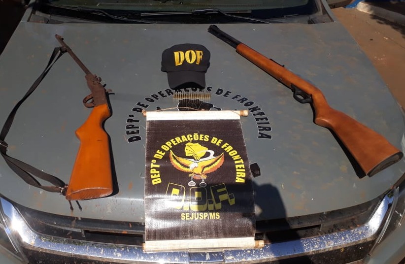 DOF apreende armas de fogo e munições em Dourados Divulgação