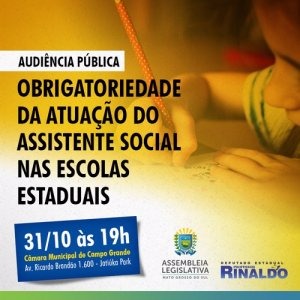 Audiência Pública discute obrigatoriedade da assistente social nas nossas escolas