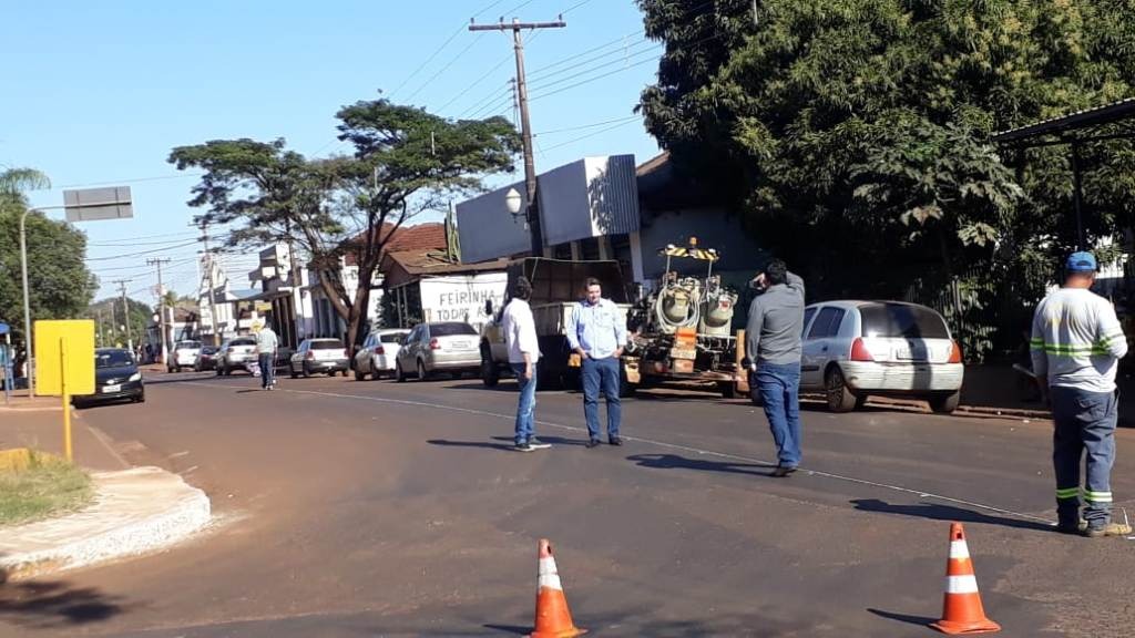 Agetran leva sinalização de trânsito a Indápolis Foto: Assessoria