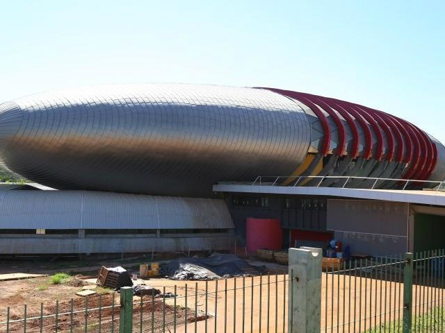 Governo prorroga por mais 110 dias contrato para construção do Aquário Aquário do Pantanal, em Campo Grande. (Foto: Fernando Antunes)