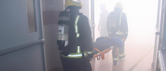 Criança de 3 anos levada a motel por casal morre após incêncio em quarto © Directorate of the Saudi Civil Defence