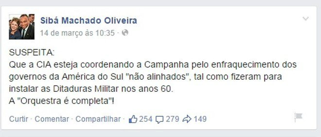 Reeleito deputado federal com mais de 18 mil votos, a postagem do deputado foi a mais comentada em sua página oficial